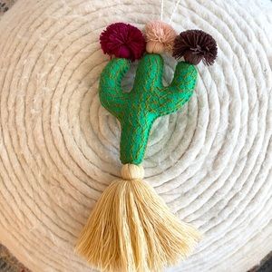 Mexican cactus tassel pompom